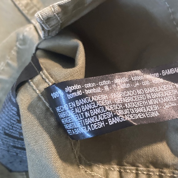 ZARA Cotton Canvas Olive Green Boxy Oversized Cropped Jacket Medium - Picture 8 of 9